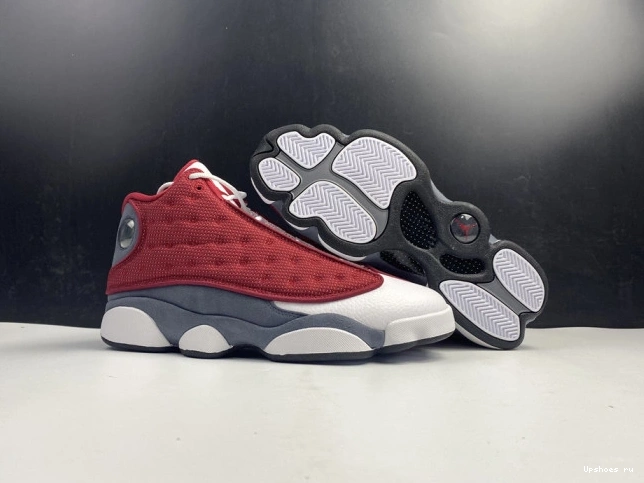 13 Air Red Flint 414571-600 Grey Gym Retro Jordan 0219